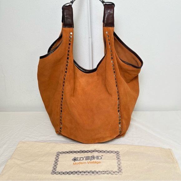 OLD TREND Women's Genuine Leather Rose Valley Hobo Slouchy Suede Bag - Picture 3 of 17